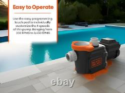 Black & Decker 2HP Energy Star Variable Speed Inground Swimming Pool Pump
