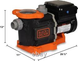 Black & Decker 3HP Energy Star Variable Speed Inground Swimming Pool Pump Black & Decker 3HP Energy Star Variable Speed Inground Swimming Pool Pump