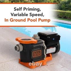 Black & Decker 3HP Energy Star Variable Speed Inground Swimming Pool Pump