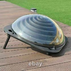 Black Outdoor Solar Dome Inground &Above Ground Swimming Pool Water Heater