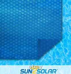 Blue 18 Ft X 36 Ft Rectangle Solar Cover 1200 Series Heat Retaining Blanket