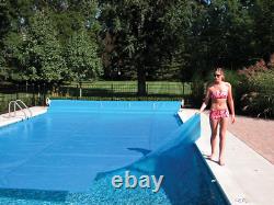 Blue 18 Ft X 36 Ft Rectangle Solar Cover 1200 Series Heat Retaining Blanket