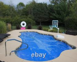 Blue 18 Ft X 36 Ft Rectangle Solar Cover 1200 Series Heat Retaining Blanket