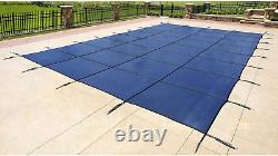 Blue Wave 16-Ft X 32-Ft Rectangular in Ground Pool Safety Cover Blue