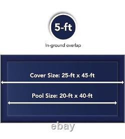 Blue Wave BWC752 Bronze 8-Year 20-ft x 40-ft Rectangular In Ground Pool Winter