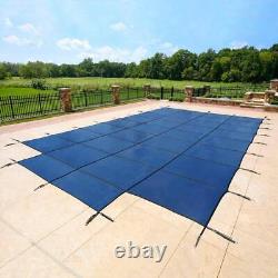 Blue Wave In-Ground Safety Pool Cover 38' x 20' Wear-Proof Polyethylene Blue