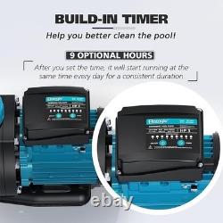 Bomgie in/Above Ground Pool Pump, 2HP 6950 GPH Swimming Pool Pump, 115V