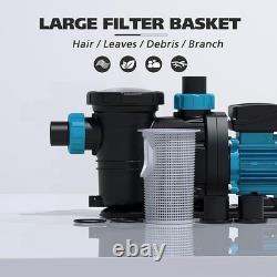 Bomgie in/Above Ground Pool Pump, 2HP 6950 GPH Swimming Pool Pump, 115V