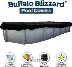 Buffalo Blizzard ECONOMY Oval Swimming Pool Winter Cover (Choose Size)