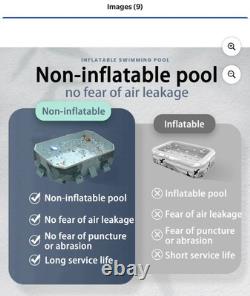 Buric Foldable swimming pool for home. 118 inch