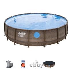 Coleman Power Steel Swim Vista 18' x 48 Above Ground Swimming Pool Set (Used)