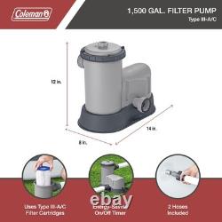 Coleman Power Steel Swim Vista 18' x 48 Above Ground Swimming Pool Set (Used) Coleman Power Steel Swim Vista 18' x 48 Above Ground Swimming Pool Set (Used)