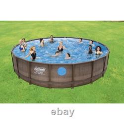 Coleman Power Steel Swim Vista 18' x 48 Above Ground Swimming Pool Set (Used)