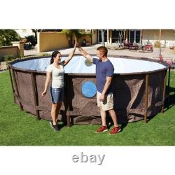 Coleman Power Steel Swim Vista 18' x 48 Above Ground Swimming Pool Set (Used)