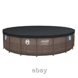 Coleman Power Steel Swim Vista 18' x 48 Above Ground Swimming Pool Set (Used) Coleman Power Steel Swim Vista 18' x 48 Above Ground Swimming Pool Set (Used)