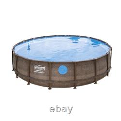 Coleman Power Steel Swim Vista 18' x 48 Above Ground Swimming Pool Set (Used)