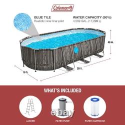 Coleman Power Steel Vista 20' x 48 Above Ground Swimming Pool Set (Open Box)