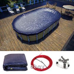 ColourTree Inground Above Ground WInter Pool Cover Oval (We Make Custom Sizes)