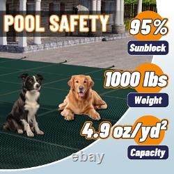 ColourTree Inground Pool Safety Cover Triple Stitched & Rain Permeability