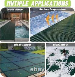 ColourTree Inground Pool Safety Cover Triple Stitched & Rain Permeability