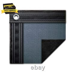 Commercial-Grade 16 Ft. X 32 Ft. Rectangular Slate Blue Winter Pool Cover