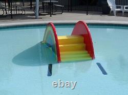 Commercial water slide for in-ground kiddie pool