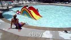 Commercial water slide for in-ground kiddie pool