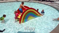 Commercial water slide for in-ground kiddie pool