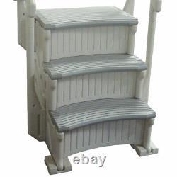Confer CCXIG Gray Inground Swimming Pool Grand Entry Curve Steps Stairs + Mat