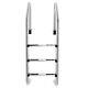 Costway Stainless Steel 3-step Swimming Pool Ladder In-ground With Anti-slip Step