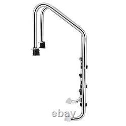 Costway Stainless Steel 3-Step Swimming Pool Ladder In-Ground with Anti-Slip Step