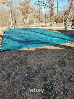 Deluxe 20' X40' green Winter Rectangular Inground Swimming Pool Cover Safety US