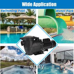 Dual Speed 2HP High-Flo INGROUND Swimming POOL PUMP Strainer Energy Saving 230V