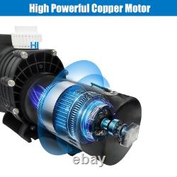 Dual Speed 2HP Swimming Pool Pump Inground 79ft Hmax 2'' NPT For Hayward 220V