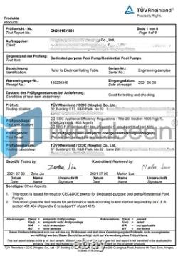 Dual Speed 2HP Swimming Pool Pump Inground 79ft Hmax 2'' NPT For Hayward 220V