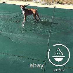 Durable Pool Safety Cover Rectangle Inground for Winter Swimming Pool Mesh US