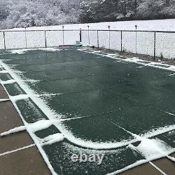 Durable Pool Safety Cover Rectangle Inground for Winter Swimming Pool Mesh US