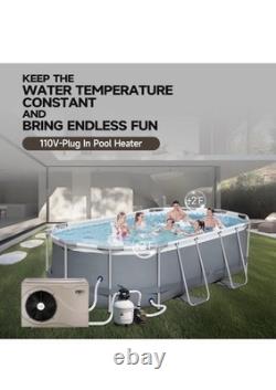 ECO POOLTECH Swimming Pool Heat Pump EU70 22,462 BTU Above Ground and Inground