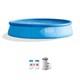 Easy Set 15 Ft. Round X 33 In. D Inflatable Pool 530 Gph Filter Pump. 2587
