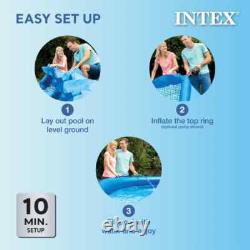 Easy Set 15 ft. Round x 33 in. D Inflatable Pool 530 GPH Filter Pump. 2587