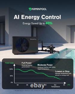Electric Pool Heat Pump for Above and In Ground Swimming Pool Efficient 30000BTU