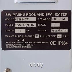 Electric Pool Heater 11KW 220V for In Ground Pools Swimming Pool Electric Heater