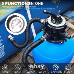 FOTING Sand Filter Pump for Above Ground Pool with Timer, Swimming Pumps System
