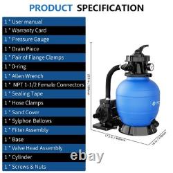 FOTING Sand Filter Pump for Above Ground Pool with Timer, Swimming Pumps System