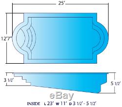 Fiberglass In-ground salt water pool, pump, filter, skimmer, jets, Vac hoses