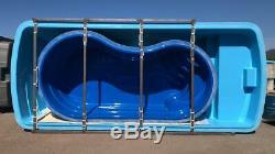 Fiberglass Inground Swimming pool shell Curve 10 (8.6 x 16.4 x 4.4 deep)