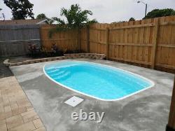 Fiberglass Inground pool shell Italy 10 DIY KIT (8.6 x 15.1 x 4.3)