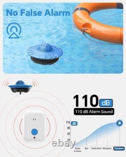 Floating Swimming Pool Safety Alarm, 110dB Loud Wireless, Inground, Above Ground