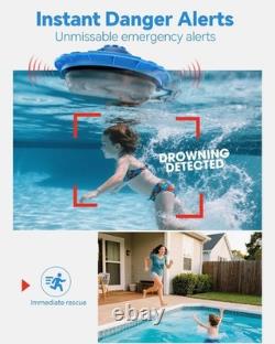 Floating Swimming Pool Safety Alarm, 110dB Loud Wireless, Inground, Above Ground