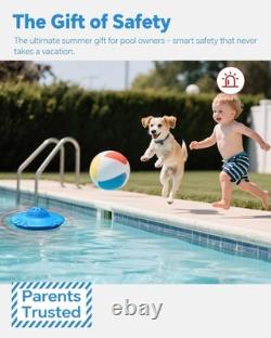 Floating Swimming Pool Safety Alarm, 110dB Loud Wireless, Inground, Above Ground